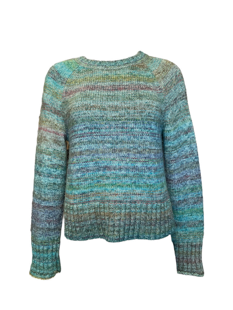 J. Crew Italian Space-dyed Sweater teale M