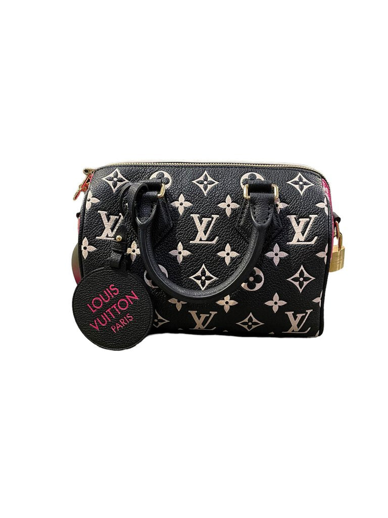 Louis Vuitton Speedy 20 Spring in the CIty NO Bandouliere - no strap black white pink
