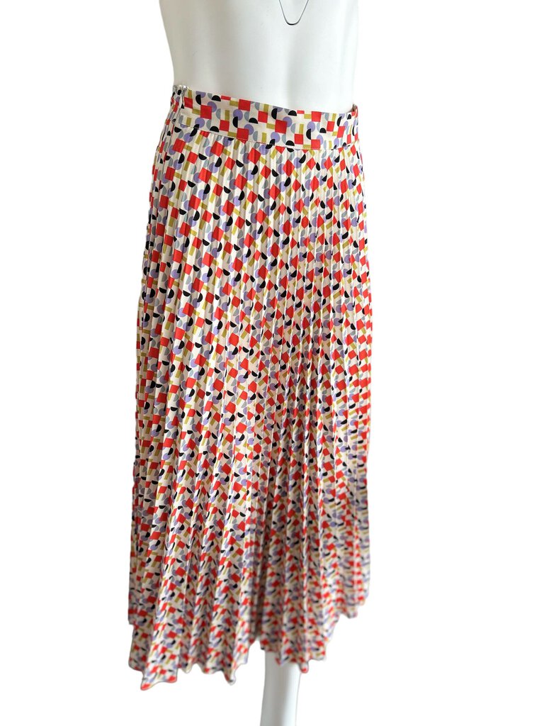 Print Pleat maxi skirt S