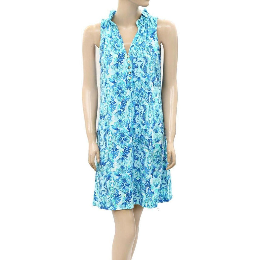 Lilly Pulitzer Azlynn Dress Sea Glass Aqua Large